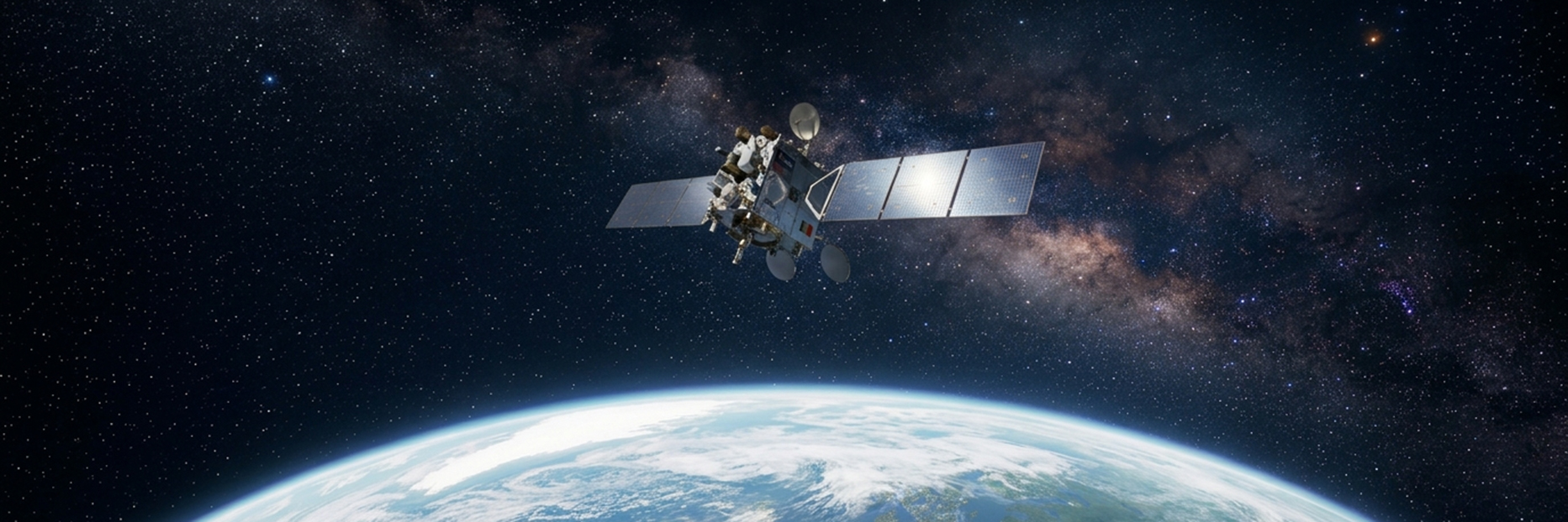 Satellite sensor banner